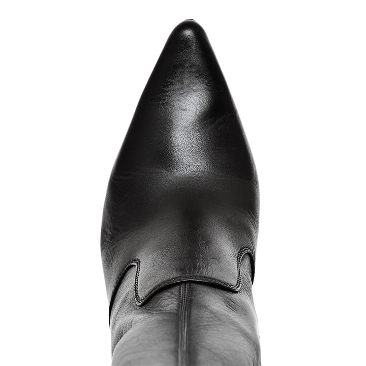 Super lange High Heel Overknee Stiefel (Modell 106) Leder schwarz