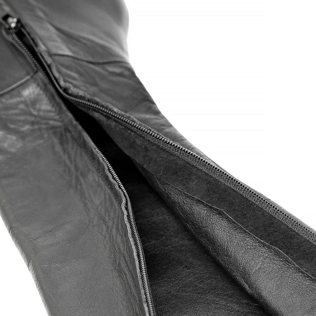 Super lange Overkneestiefel (Modell 318) Leder schwarz