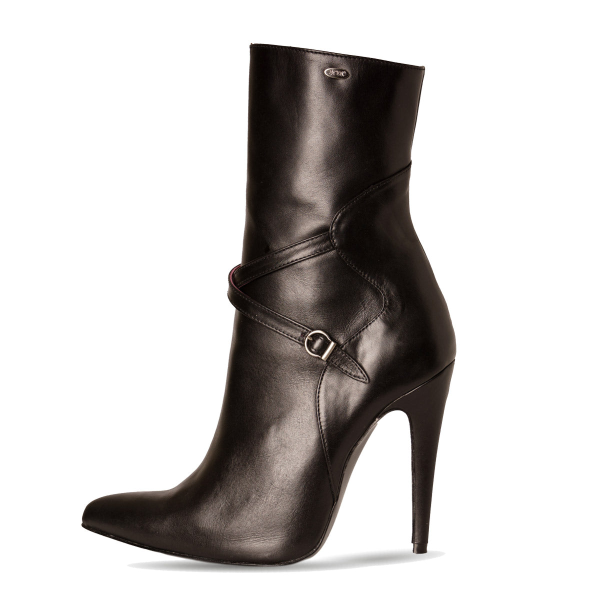 Black ankle boots with straps hotsell