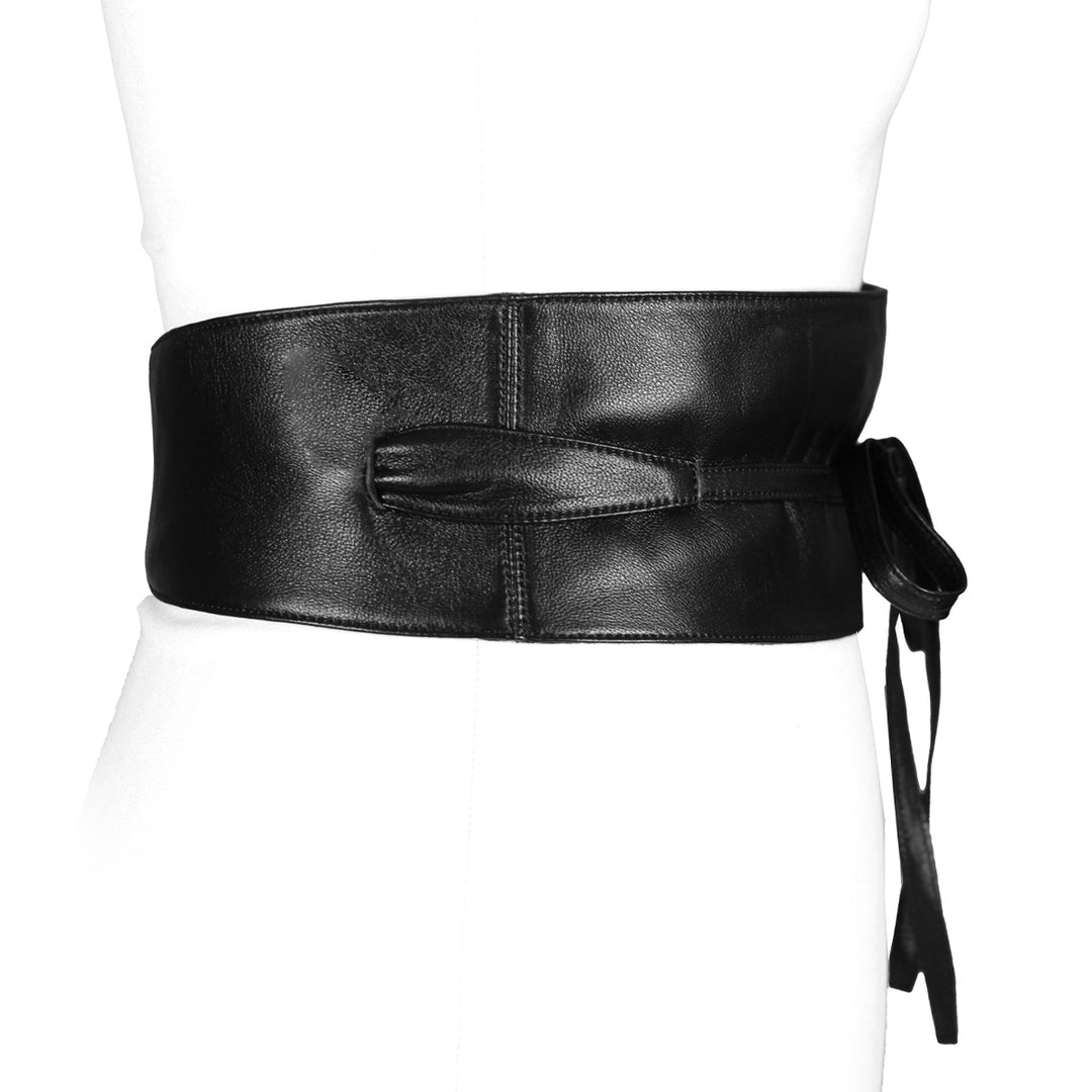 Tie belt from soft leather (BEL10)