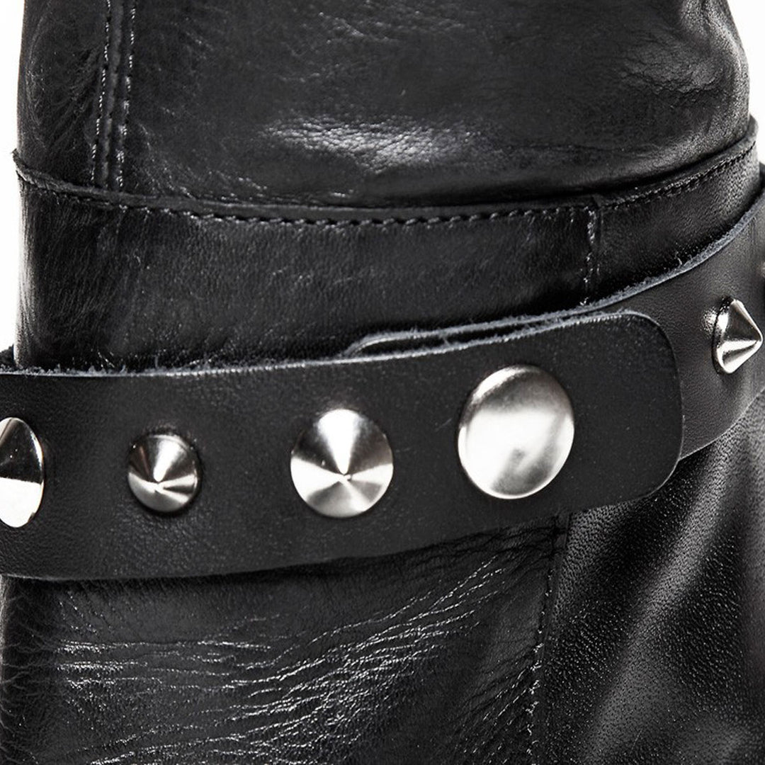 Boots belt with rivets and ring (P3)