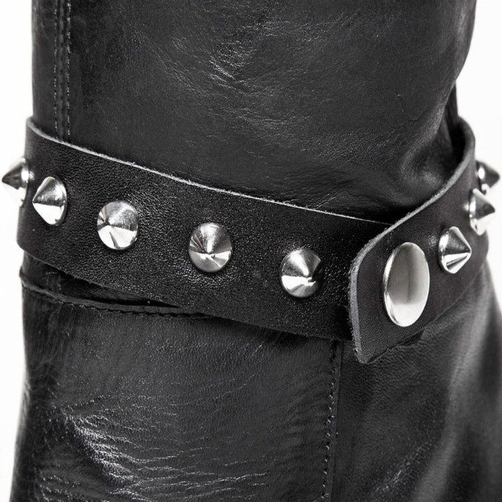 Boot belts with rivets and push-button (P9)